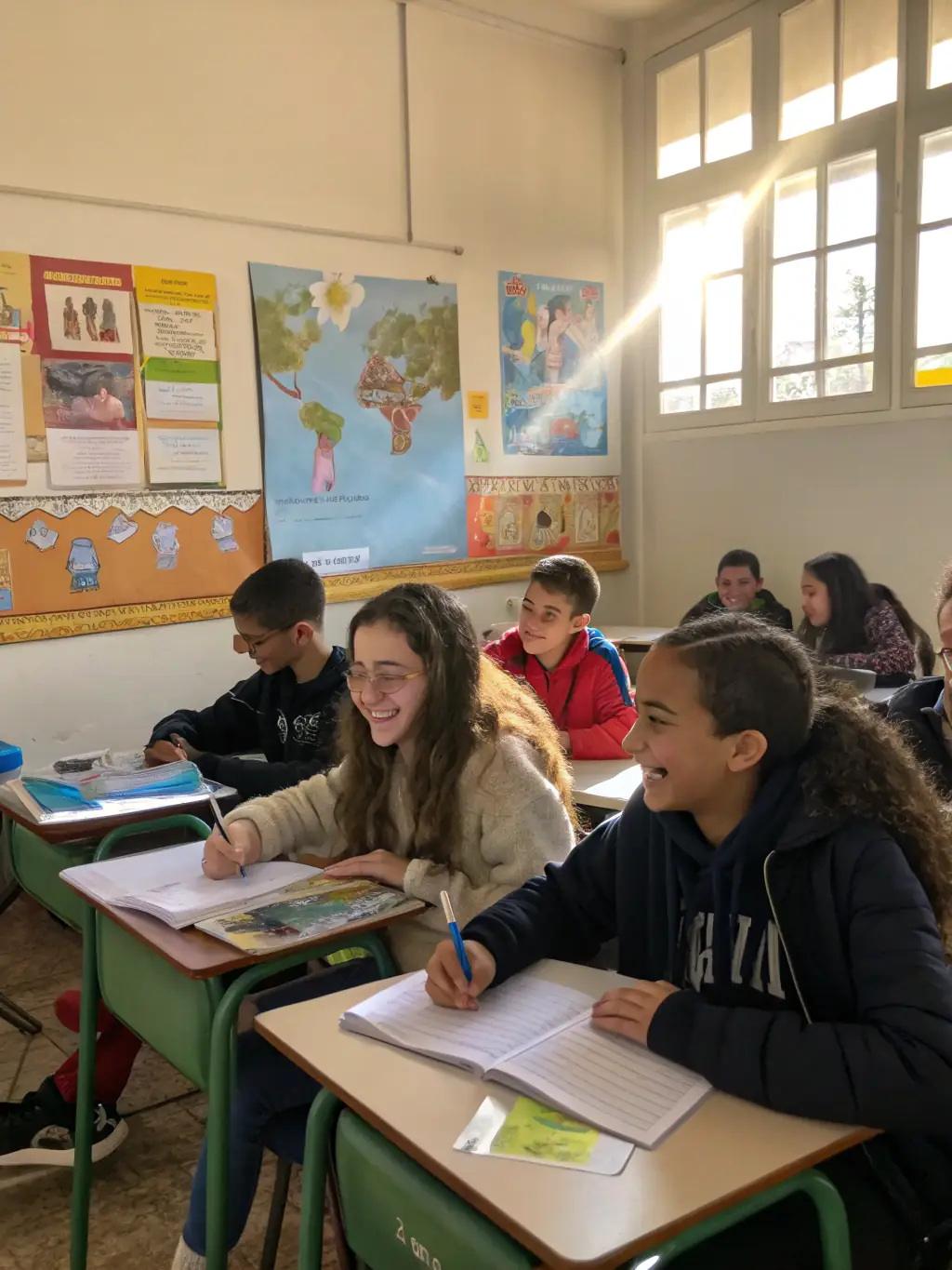 A vibrant image of students engaged in a classroom activity, highlighting GHDF's efforts to enhance educational opportunities for children and adults.